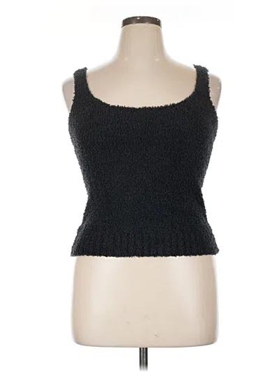 Pre-owned Skims Sleeveless Top Black Sweetheart Neckline Tops