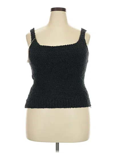 Pre-owned Skims Sleeveless Top Black Sweetheart Neckline Tops