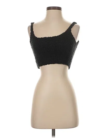 Pre-owned Skims Sleeveless Top Black Sweetheart Neckline Tops