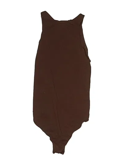 Pre-owned Skims Sleeveless Top Brown Strapless Neckline Tops