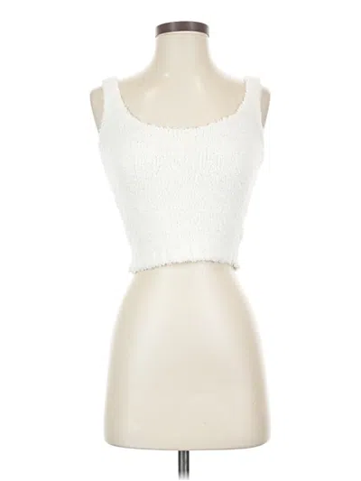 Pre-owned Skims Sleeveless Top Ivory Sweetheart Neckline Tops