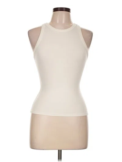 Pre-owned Skims Sleeveless T-shirt In Ivory