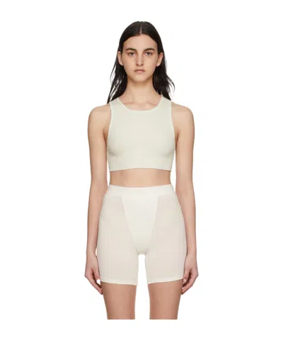 Skims Sleeveless Vest In White