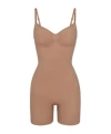 Skims Womens Sienna Sculpt Ruched Stretch-woven Body In Pink