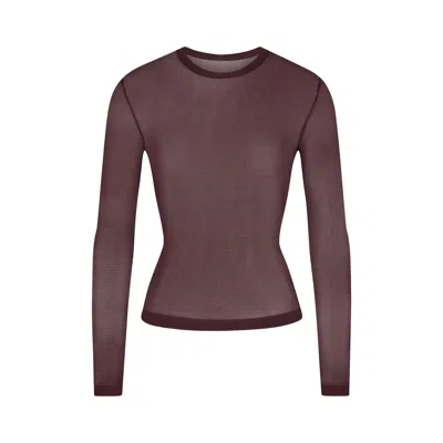 Skims Slinky Knit In Currant