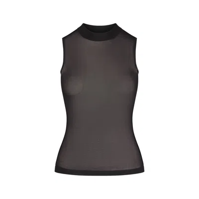 Skims Slinky Knit In Obsidian