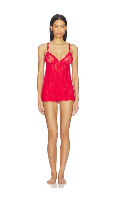 Skims Slip And Thong Set In Red