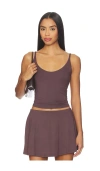 Skims Smooth Layers Skimpy Strap Cami In Purple