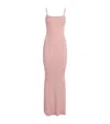 Skims Smooth Lounge Maxi Dress In Pink