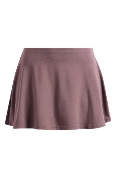 Skims Smooth Lounge Pajama Mini Skort In Purple