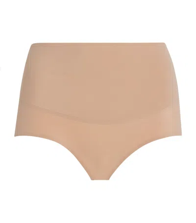 Skims Smoothing Intimates High-waist Briefs In Neutral