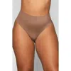 Skims Smoothing Intimates High Waist Thong In Brown