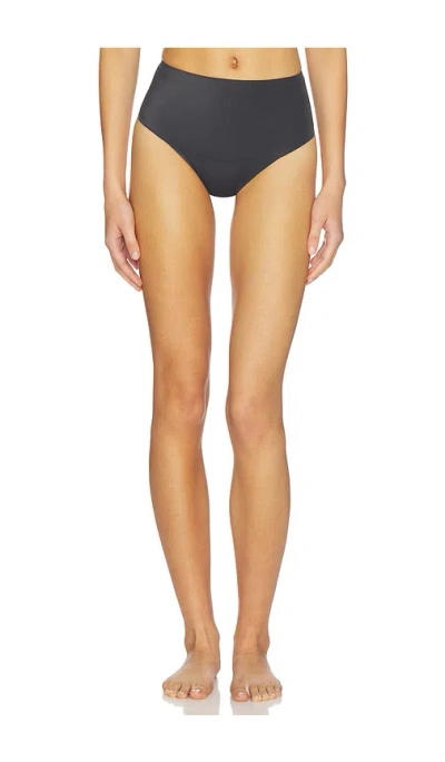 Skims Smoothing Intimates High-waisted Thong In Black