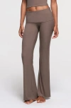 Skims Soft Lounge Foldover Pants In Amethyst
