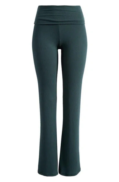 Skims Soft Lounge Foldover Pants In Green