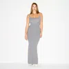 Skims ‘soft Lounge' Long Slip Dress In Gray