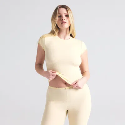 Skims Soft Lounge Lace In Yellow