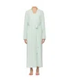 Skims Soft Lounge Long Robe In Blue