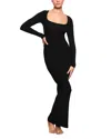 Skims Long Sleeve Body-con Maxi Dress