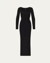 Skims Soft Lounge Maxi Dress In Onyx