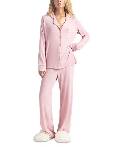 Skims Soft Lounge Pajama Set In Pink