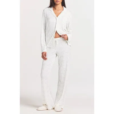 Skims Soft Lounge Pajamas In White