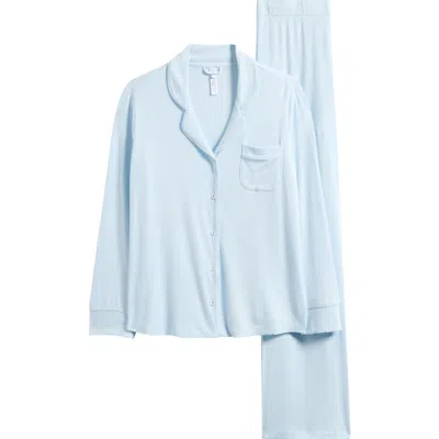 Skims Soft Lounge Rib Sleep Set In Blue