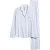 Skims Soft Lounge Ribbed Sleep Set In Blue Quartz