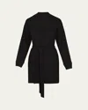 Skims Soft Lounge Ribbed Short Robe In Onyx