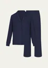 Skims Soft Lounge Rib Sleep Set In Navy