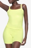 Skims Soft Lounge Scoop Neck Tank In Green