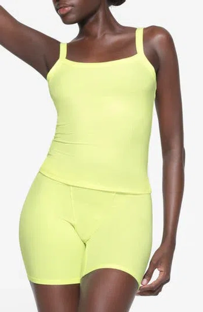 Skims Soft Lounge Scoop Neck Tank In Lemonade