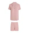 Skims Soft Lounge Short Pyjama Set In Pink