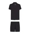 Skims Soft Lounge Short Pyjamas In Black