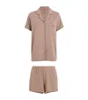 Skims Soft Lounge Short Pyjamas In Gray
