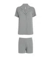 Skims Soft Lounge Short Pyjamas In Grey
