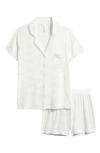 Skims Soft Lounge Short Sleep Set In White