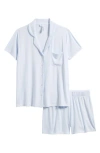Skims Blue Soft Lounge Short Sleep Pyjama Set In Blue Quartz