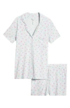 Skims Soft Lounge Short Sleep Set In Cloud Candy Heart Print