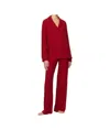 Skims Burgundy Soft Lounge Sleep Pyjama Set In Brick Red