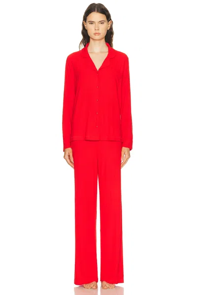 Skims Soft Lounge Sleep Set In Red