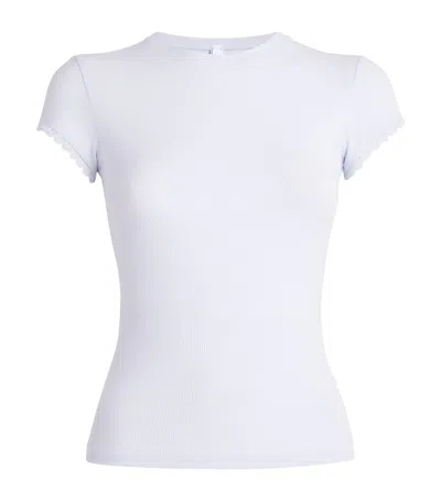 Skims Threadbare Crewneck Standard T-shirt In White