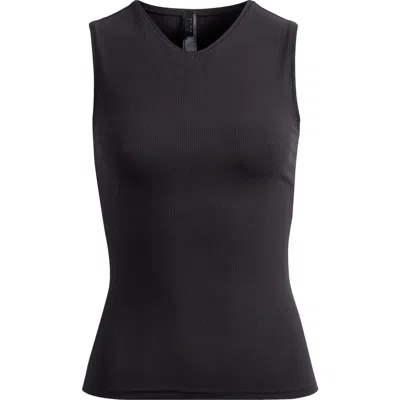 Skims Soft Lounge V-neck Tank Top In Onyx