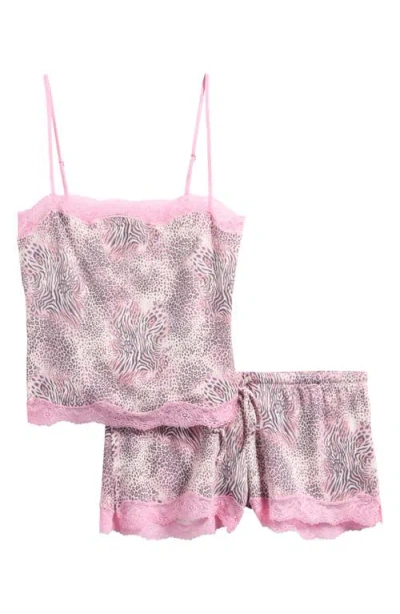 Skims Soft Modal Blend Pajamas In Pink