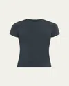 Skims Gray Fits Everybody T-shirt In Cypress