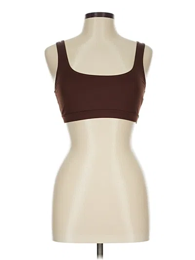Pre-owned Skims Sports Bra In Brown