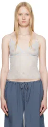 Skims Ssense Exclusive Blue Spring Intimates Triangle Camisole