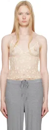 Skims Ssense Exclusive Yellow Spring Intimates Triangle Camisole