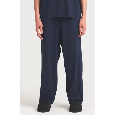 Skims Straight Leg Stretch Lounge Pants In Blue