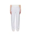 Skims Gray Cotton Fleece Classic Straight Leg Sweatpants In Light Gray